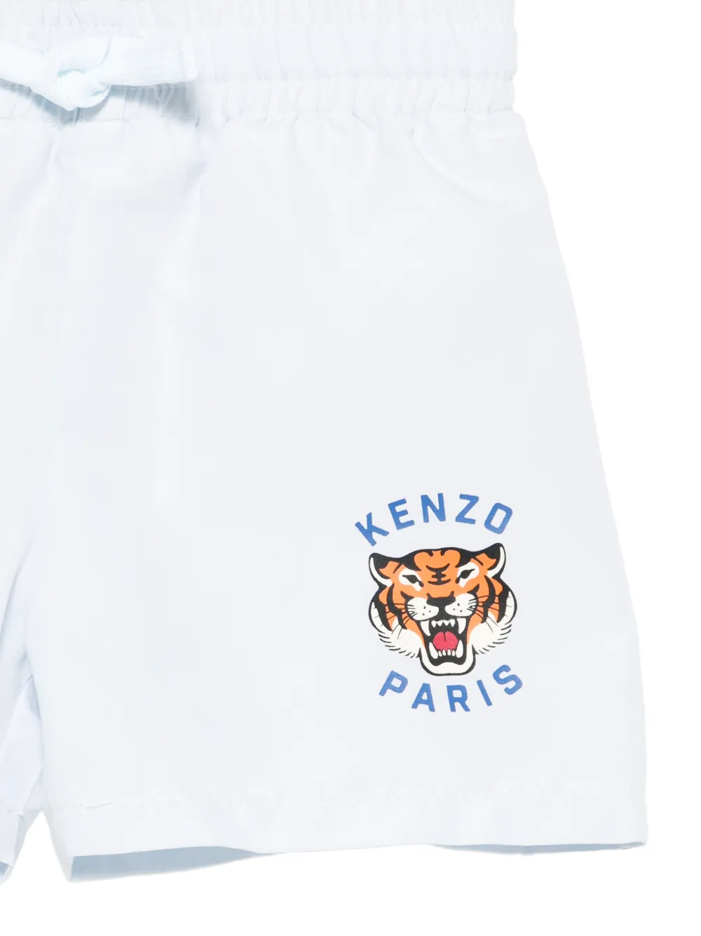 Плавательные шорты с графическим логотипом Kenzo Kids, синий — фото 3