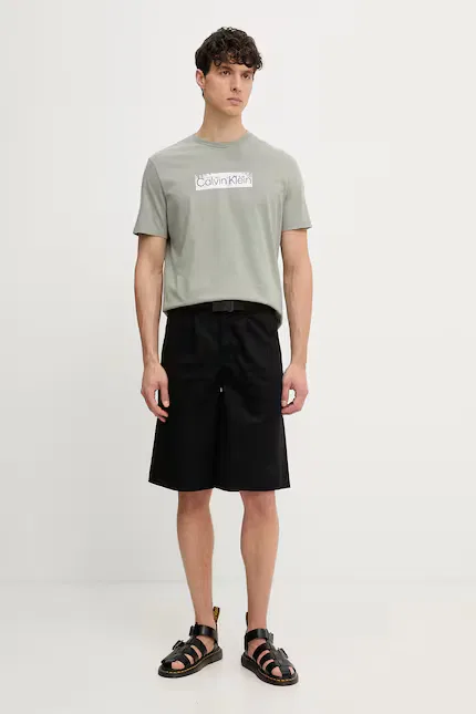 Футболка с принтом Calvin Klein, зеленый — фото 2