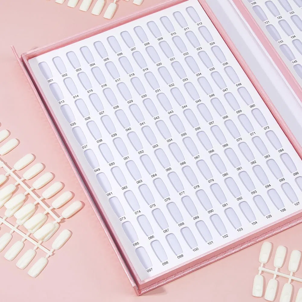 Книга для презентации цветов лака для ногтей SUPERFINDINGS с 240 типсами Superfindings, Pink — фото 4
