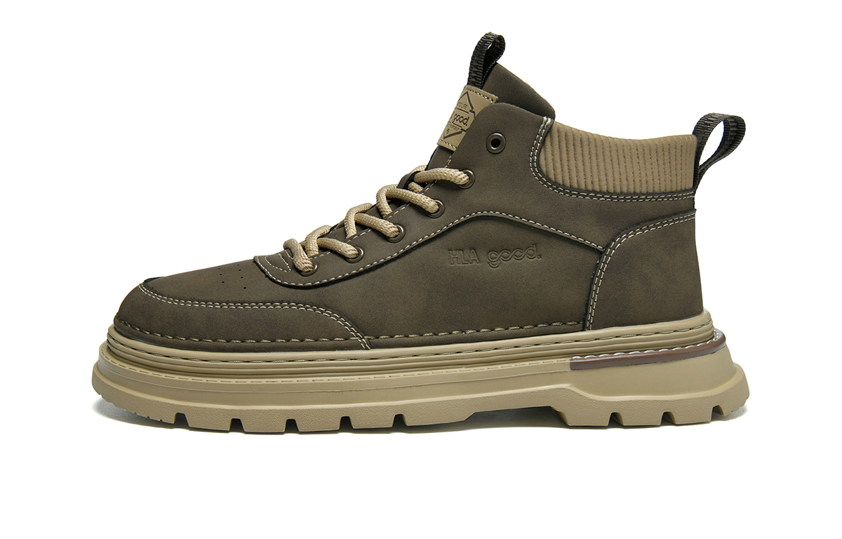 

HLA Короткие мартинсы 4 см мужские хаки, цвет Khaki
