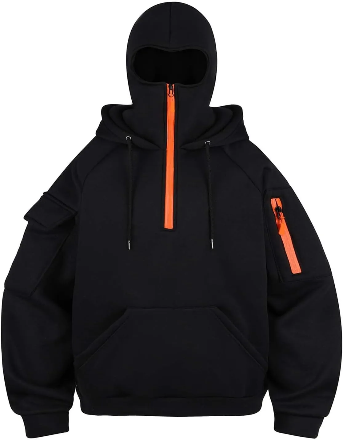 

Мужской балаклава-худи зимнее с молнией, флисовая подкладка