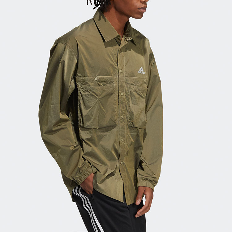 

Рубашка мужская зеленая Adidas, зеленый