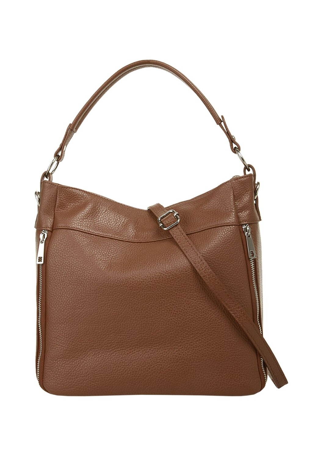 

Сумочка, натуральная кожа, производство Италия Cluty, коричневый