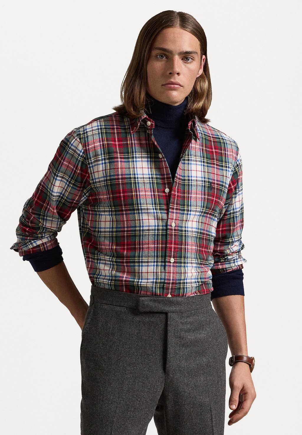 

Рубашка CUSTOM FIT BRUSHED OXFORD SHIRT Ralph Lauren, разноцветный