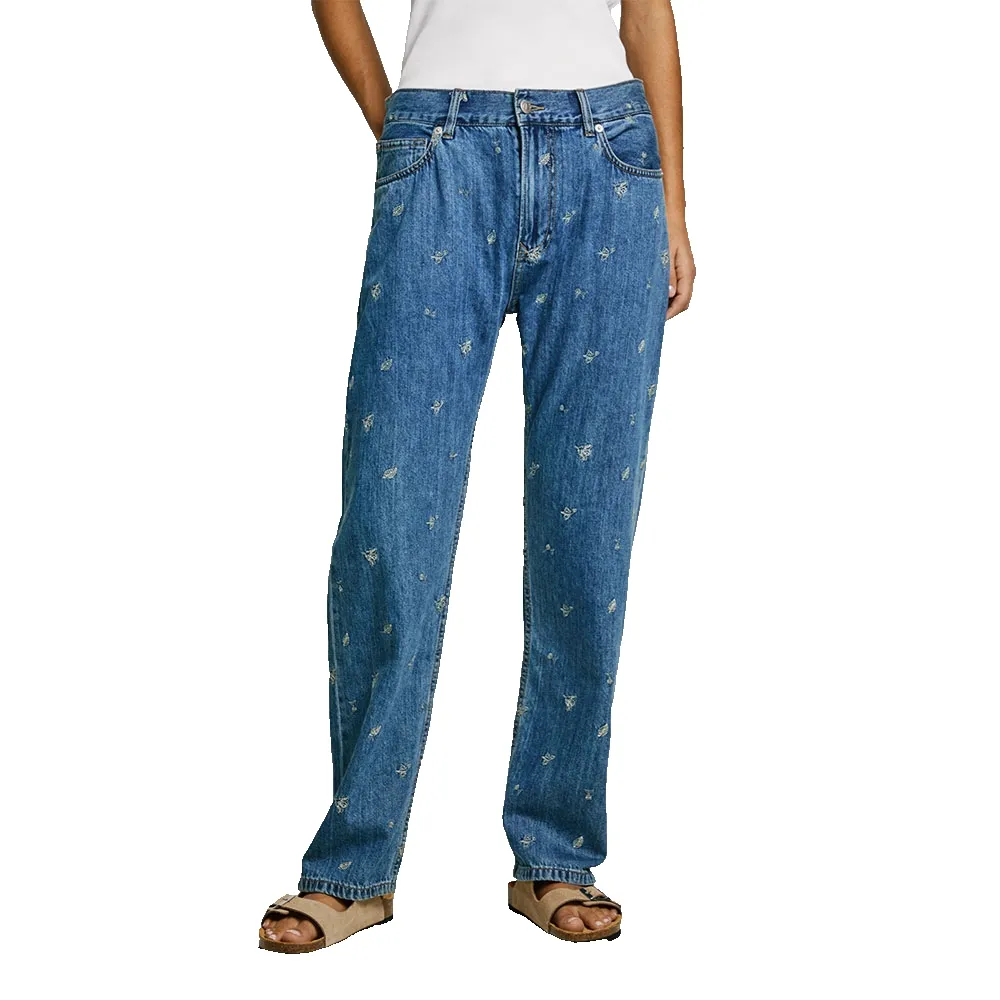 

Джинсы Pepe Boyfriend low waist, синий