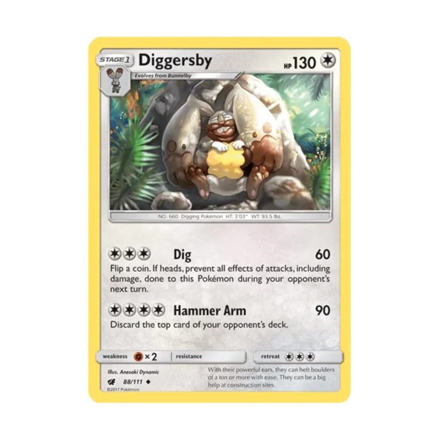 

CCG Диггерсби (Ю) #88, Pokemon - Sun & Moon - Crimson Invasion - Singles