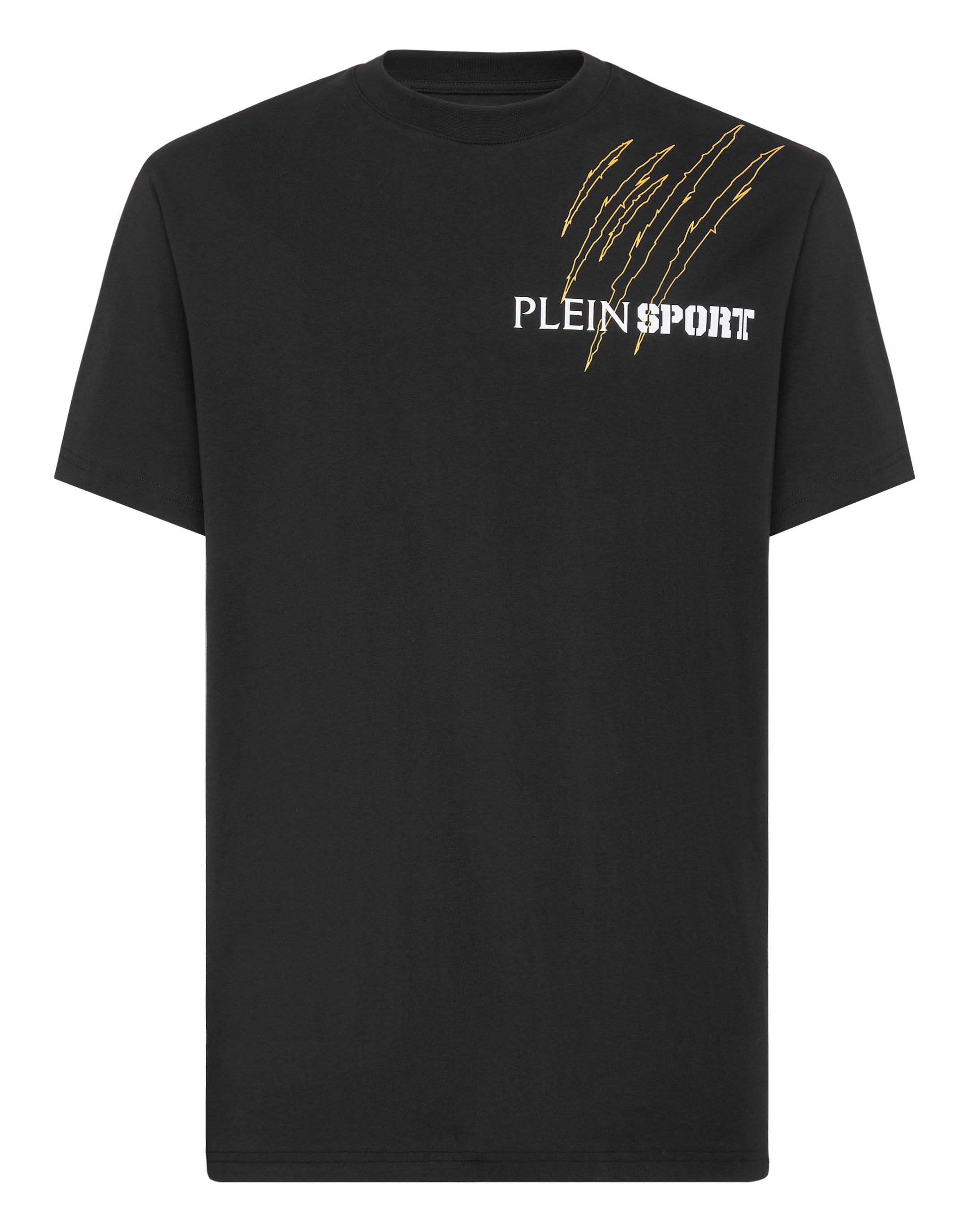 

Футболка с круглым вырезом SS Scratch Plein Sport, цвет Black / Gold