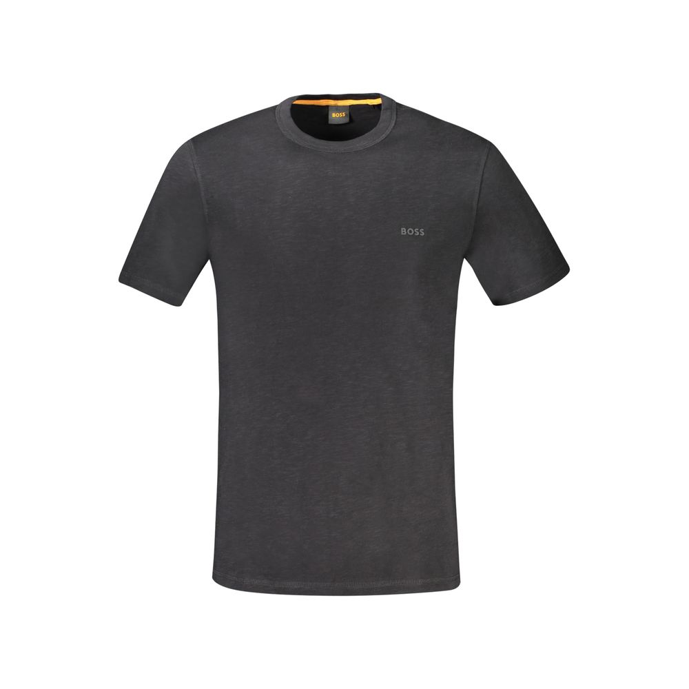 

Черная хлопковая футболка Hugo Boss