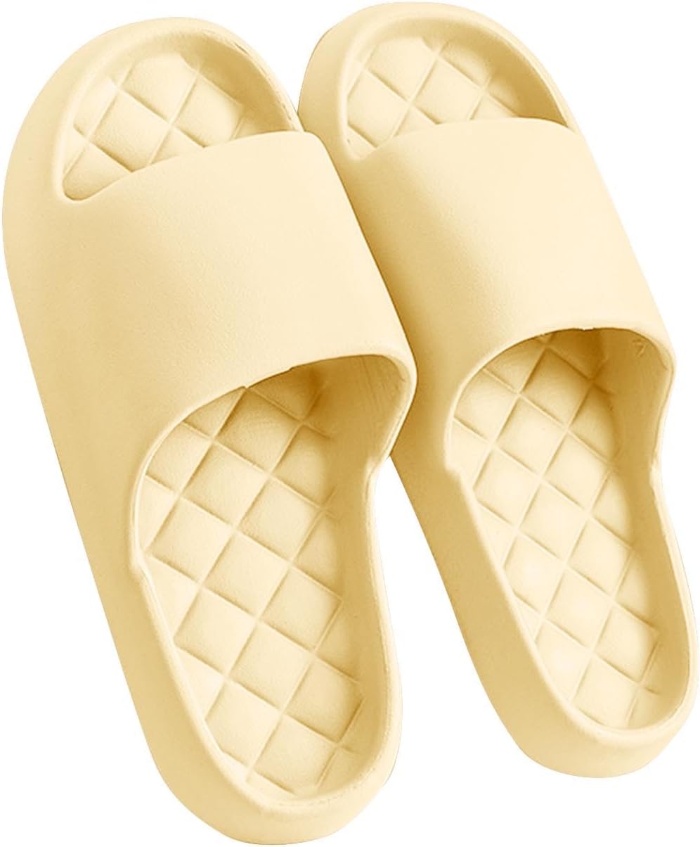 

Унисекс шлепанцы для душа для мужчин и женщин, легкие, с противоскользящей подошвой, для ванной, пляжа, дома и спа Generic, желтый