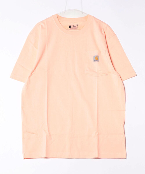 

Футболка с коротким рукавом, большим нагрудным карманом и принтом Carhartt