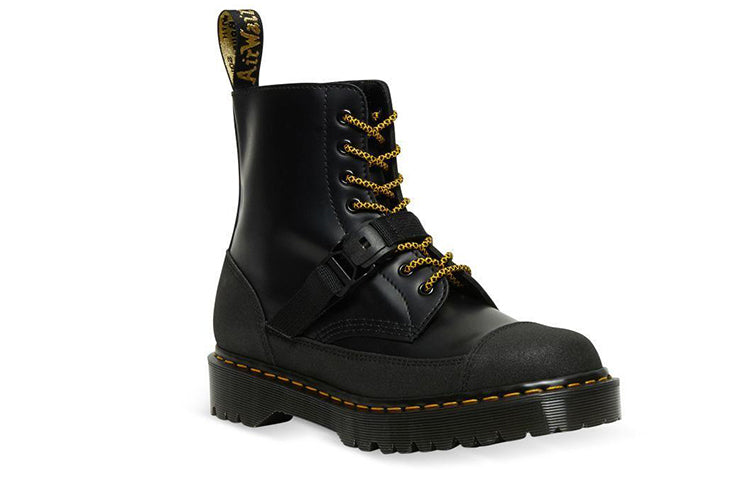 Мужские ботинки Dr.Martens 1460 Bex Made in England кожаные с ремешком, черный — фото 3