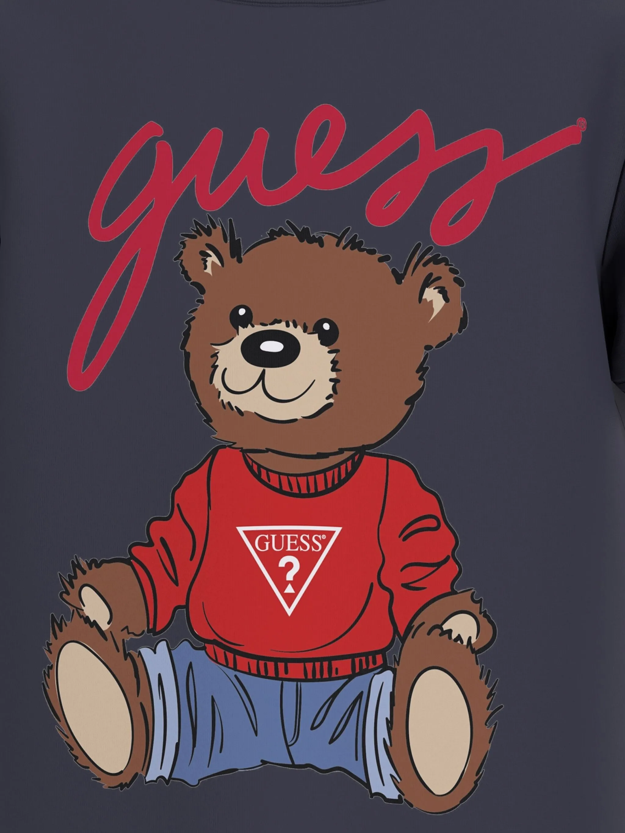Футболка с принтом Teddy Bear Guess Kids, синий — фото 3