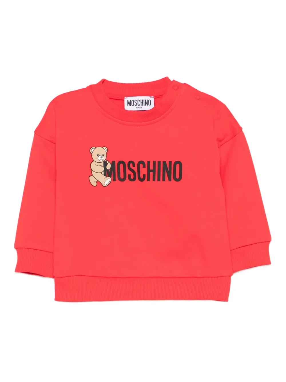 

Толстовка с логотипом Moschino Kids, красный