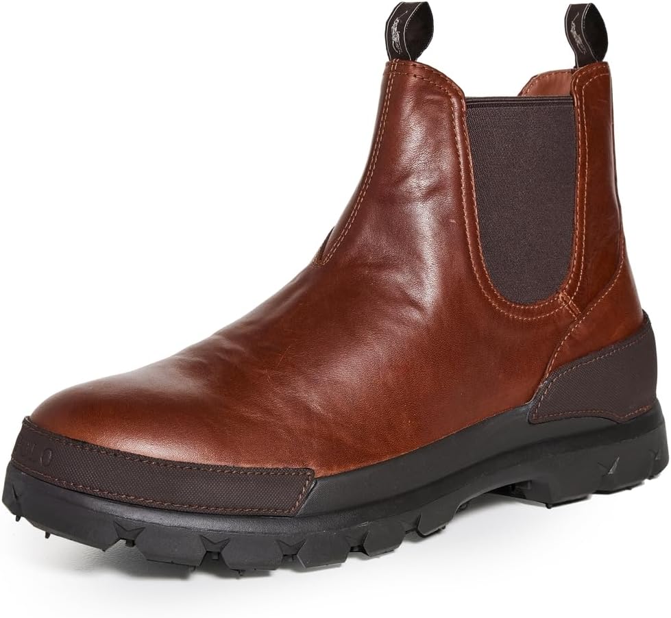 

Polo Ralph Lauren мужские кожаные ботинки Oslo Chelsea, Tan