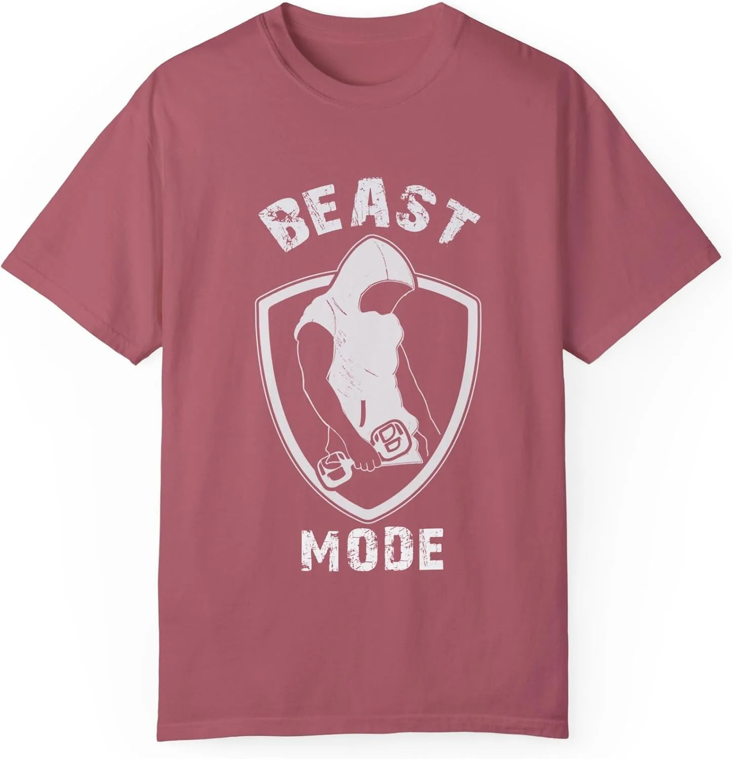 Футболка Beast Mode, фитнес-майка, мотивационная футболка для зала, одежда в стиле атлежера, топ в винтажном стиле GENERIC, малиновый