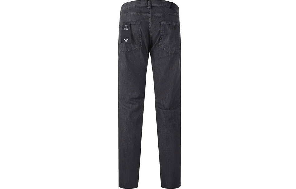 Джинсы J45 Regular Fit с эффектом поношенности, 8 унций EMPORIO ARMANI, серый — фото 4