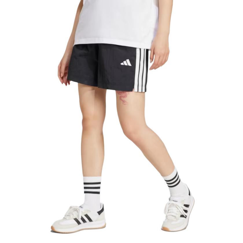 С AdiClub Essentials 3 Stripes Lifestyle Woven Shorts Adidas, черно-белый — фото 4