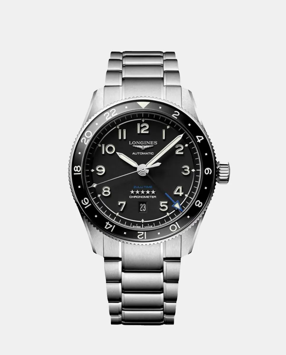 

Longines Spirit L3.812.4.53.6 автоматические мужские часы из стали, серебряный