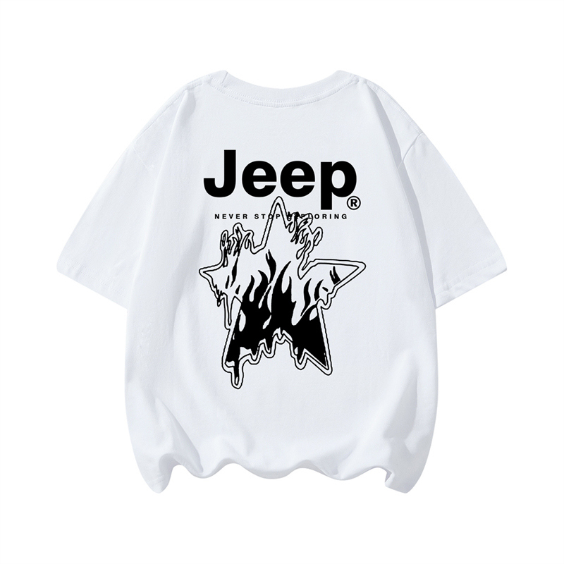 Футболка унисекс Jeep, абрикосовая — фото 2