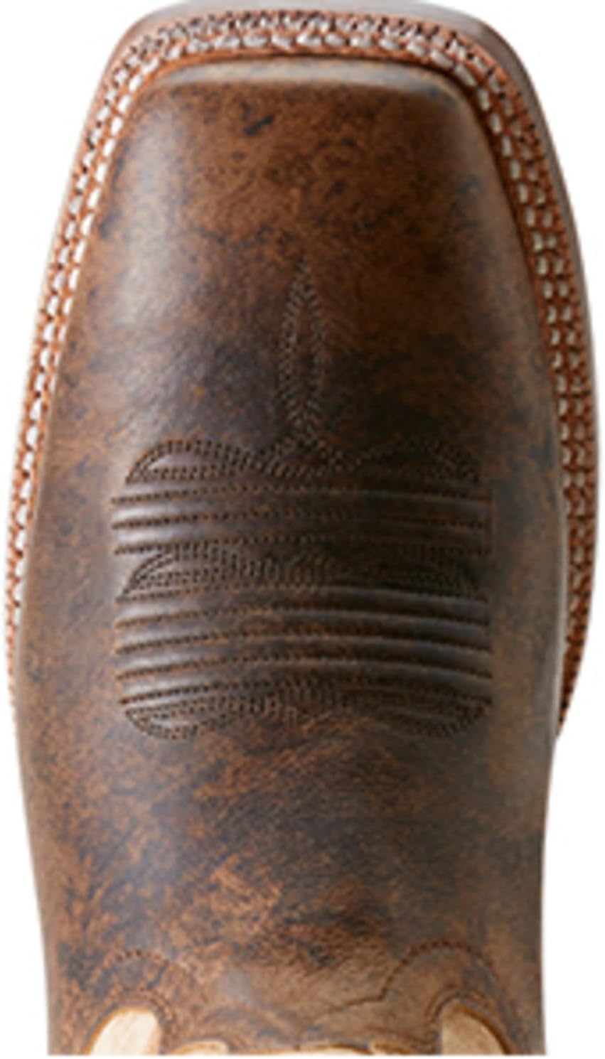 Мужские западные сапоги Ariat Hybrid Roughstock с квадратным носком, Maple/Warm Stone — фото 4