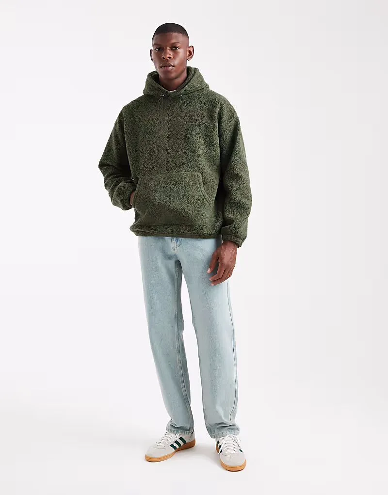 Худи Levi's с логотипом в тон, темно-зеленого цвета — фото 2