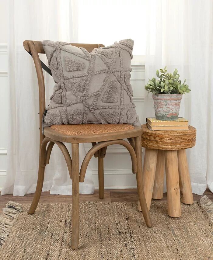 

Декоративная подушка в стиле модерн, 20 x 20 дюймов Rizzy Home, серый