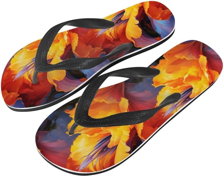 

Женские шлепанцы Semiouray Lotus, мужские классические вьетнамки с галактическим тай-дай геометрическим рисунком, мягкие и удобные, для ванной, унисекс, Watercolor Floral