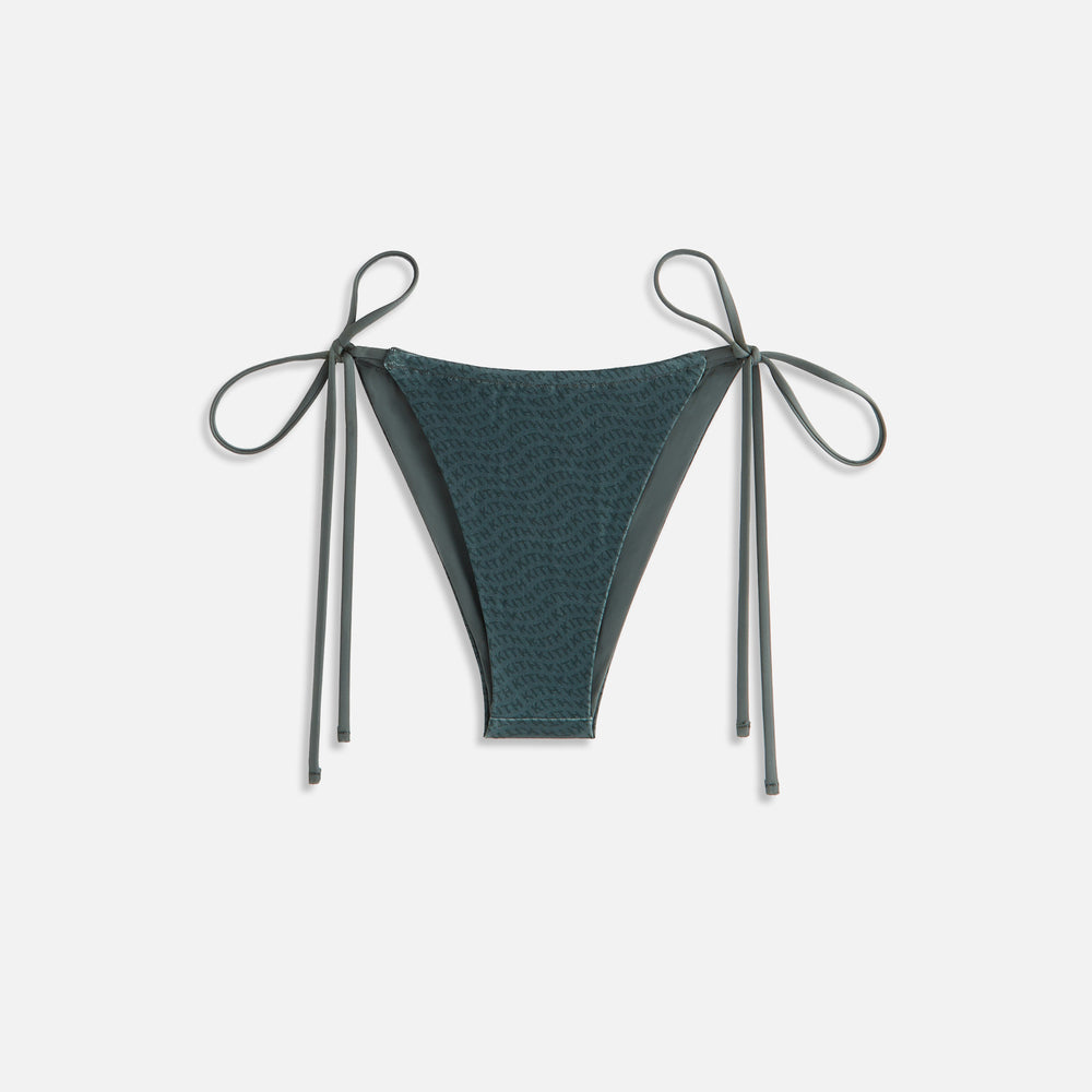 

Низ бикини Kith Women Tova Monogram Wave Tie Bottom, цвет Machine