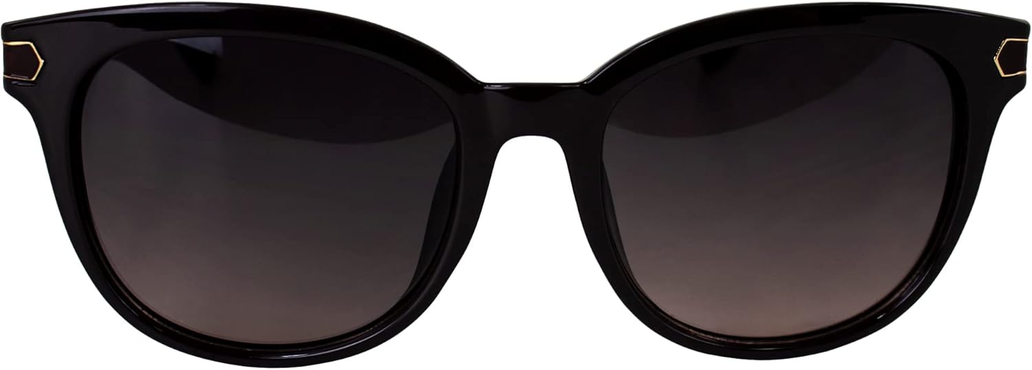 

Солнцезащитные очки AlterImage Allure Fashion Retro для женщин, коричневая оправа с двухцветными металлическими дужками и градиентными коричневыми линзами, Brown-brown