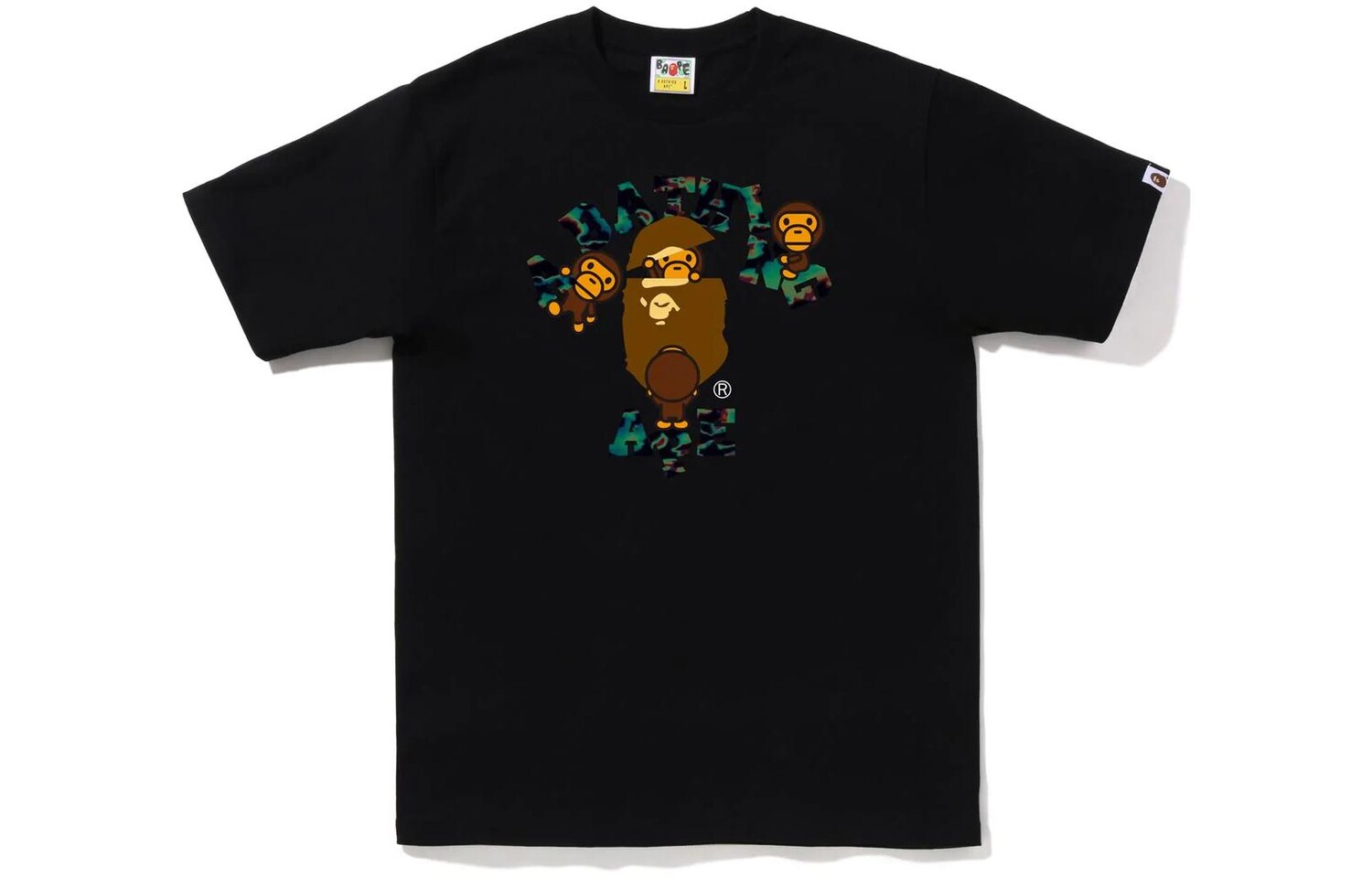 

Колледж термографии BAPE, Майло Ти A Bathing Ape, черный