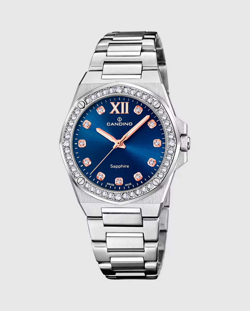 

C4751/3 Lady Elegance женские часы из серебряной стали Candino, серебряный