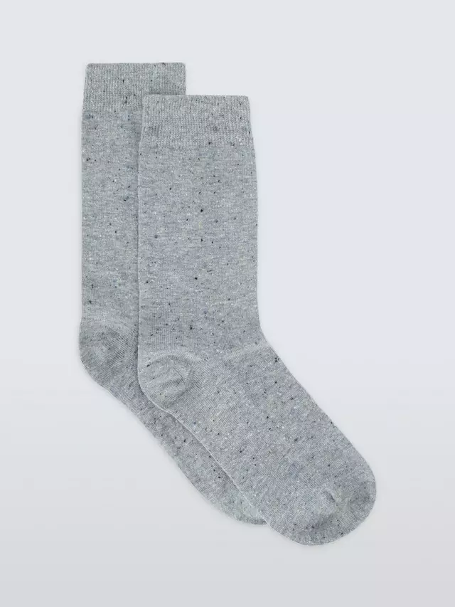 

Носки John Lewis Cotton Silk Blend Ankle, цвет light/grey