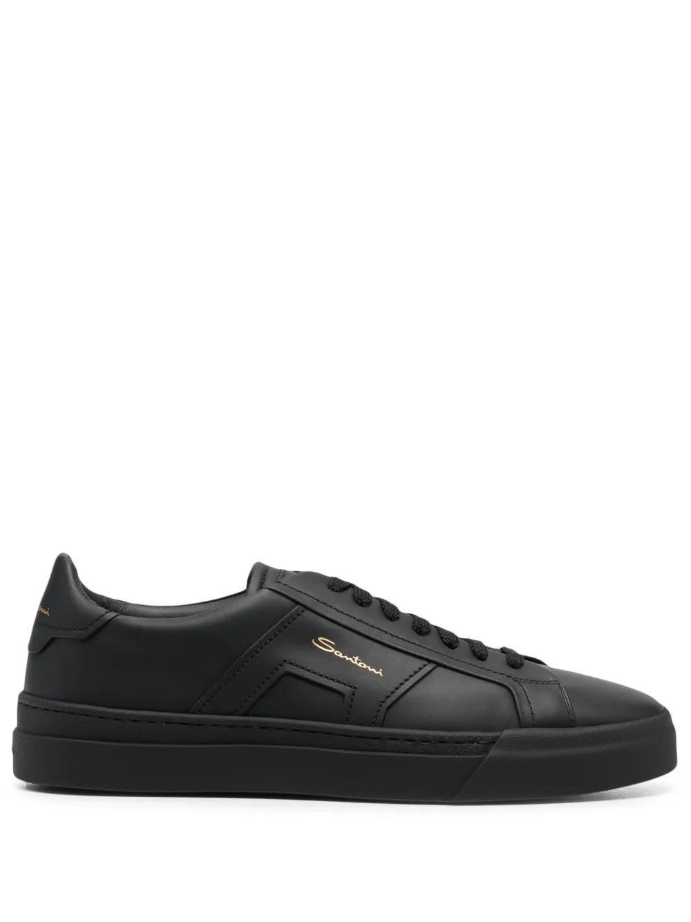 

Кроссовки на шнуровке Santoni, черный
