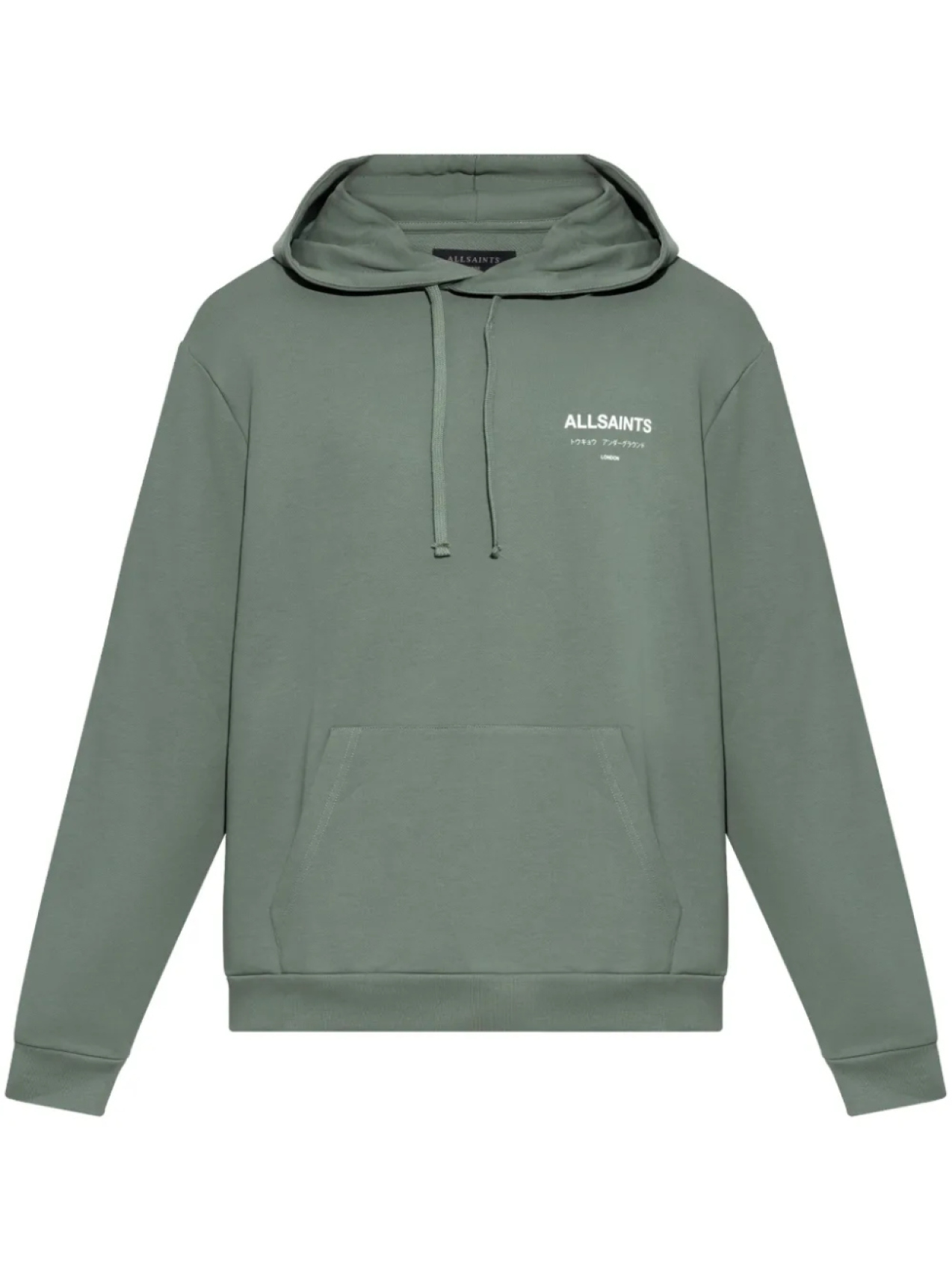 

Подземная толстовка с капюшоном AllSaints, зеленый