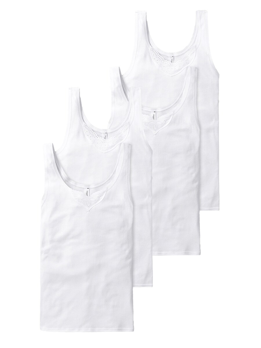 

Топ SCHIESSER Cotton Essentials, белый