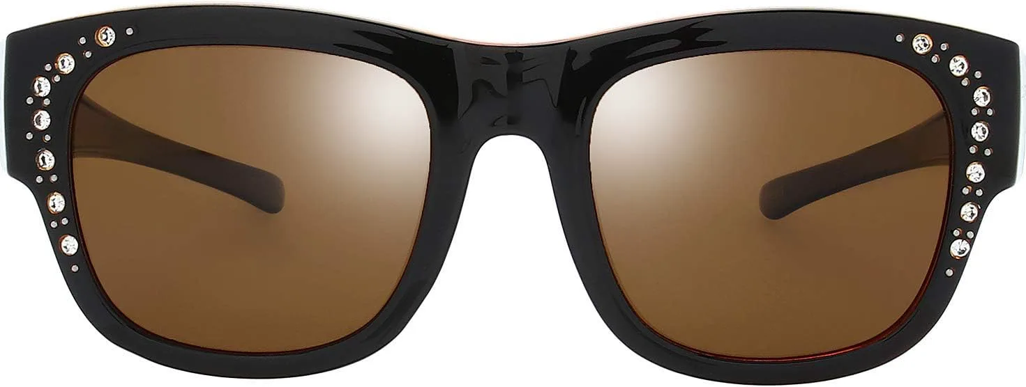 

Солнцезащитные очки Fresh High Definition Polarized Wrap Around Shield с кожаным футляром для очков The Fresh, R5607rp01-crystal Orange/ Black Paint for Large Glasses