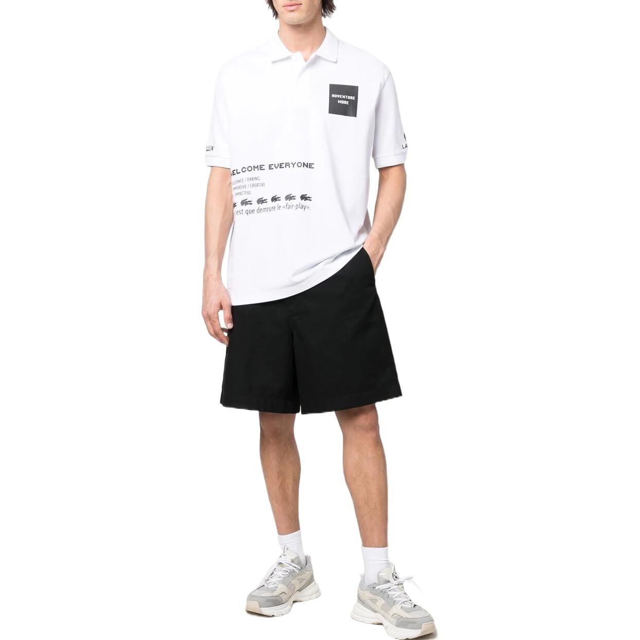Рубашка поло мужская белая Lacoste, белый — фото 2
