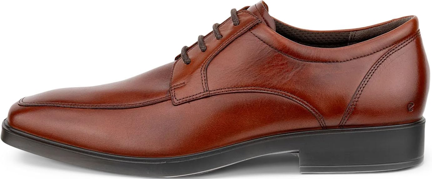 

Мужские оксфорды ECCO Milan с шнуровкой и зауженным носком, Cognac