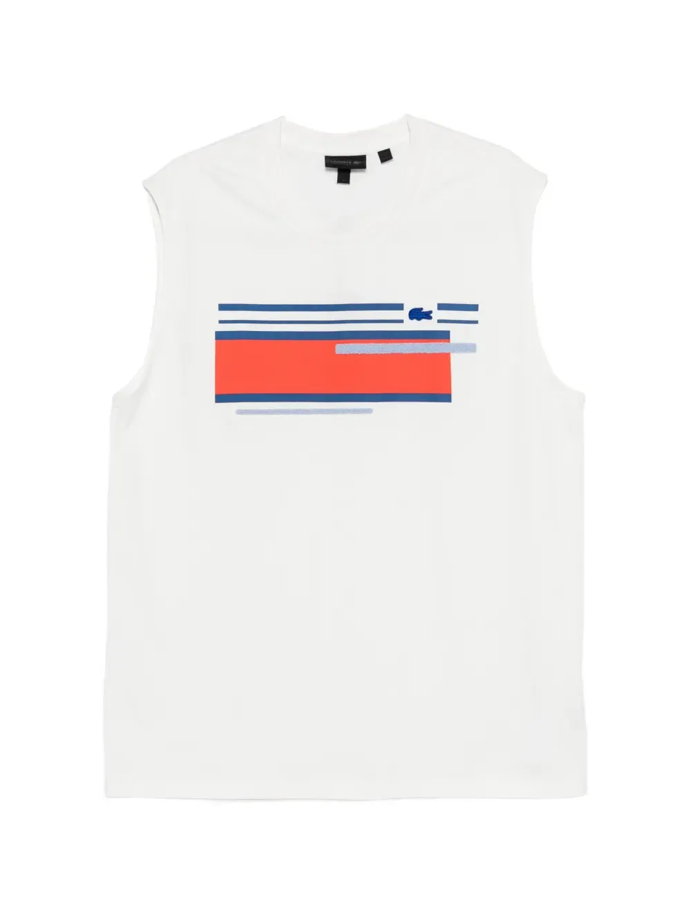 Жилет с принтом Lacoste, белый