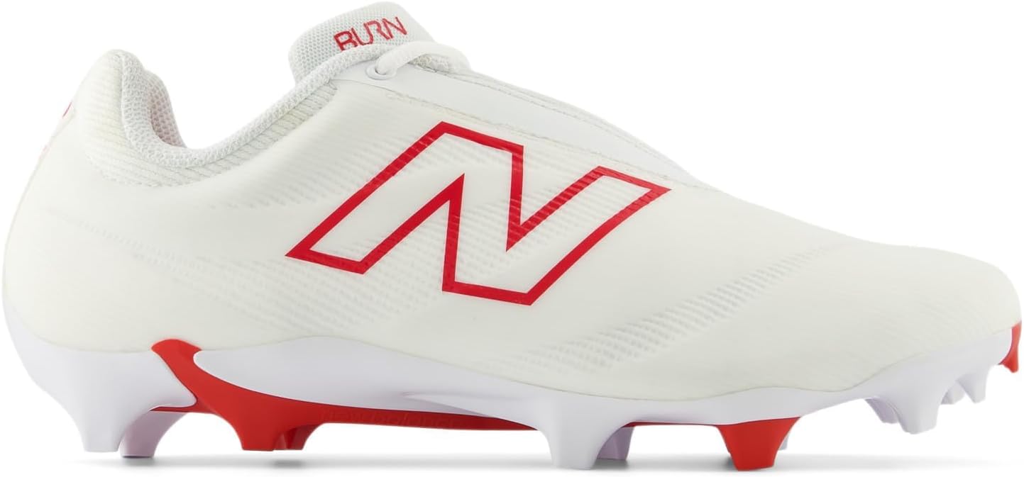 Кроссовки New Balance Burnx4 Lacrosse для мужчин и женщин, белый/красный — фото 4