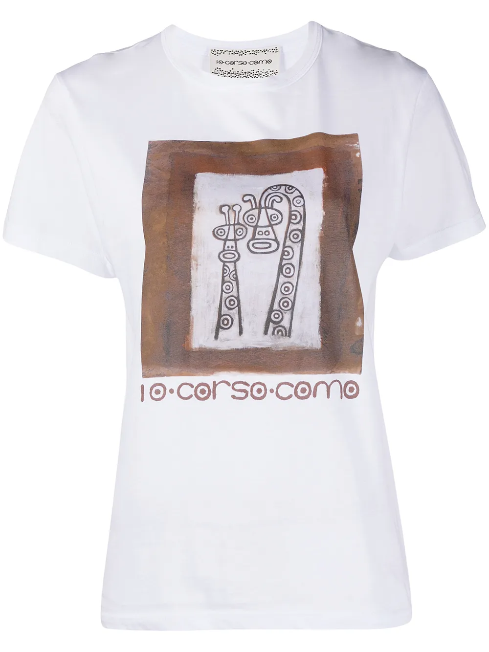 

Футболка с графичным принтом 10 CORSO COMO, белый