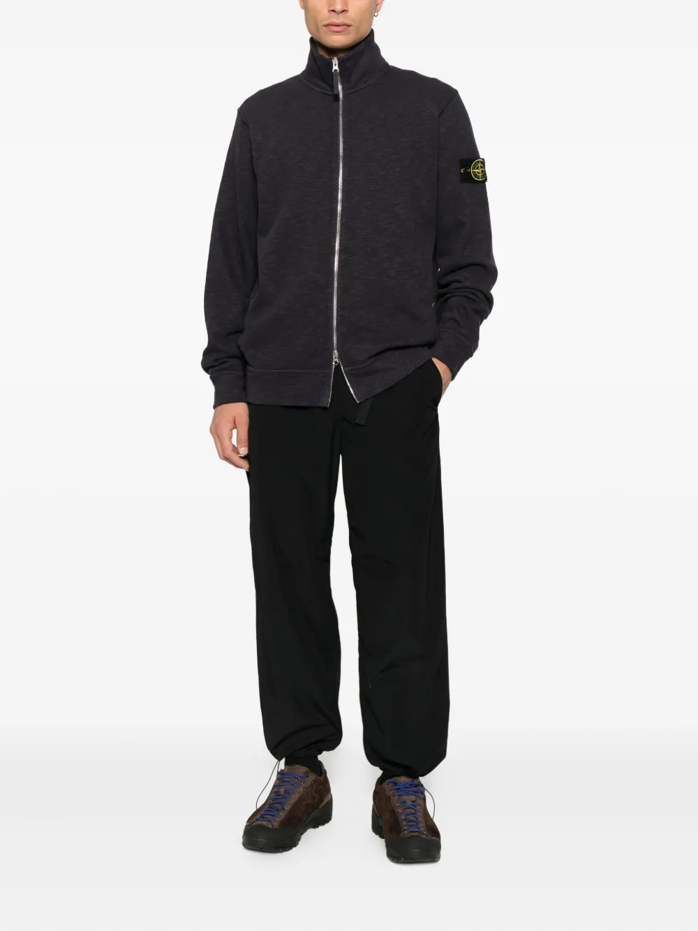 Толстовка на молнии Stone Island, черный — фото 2