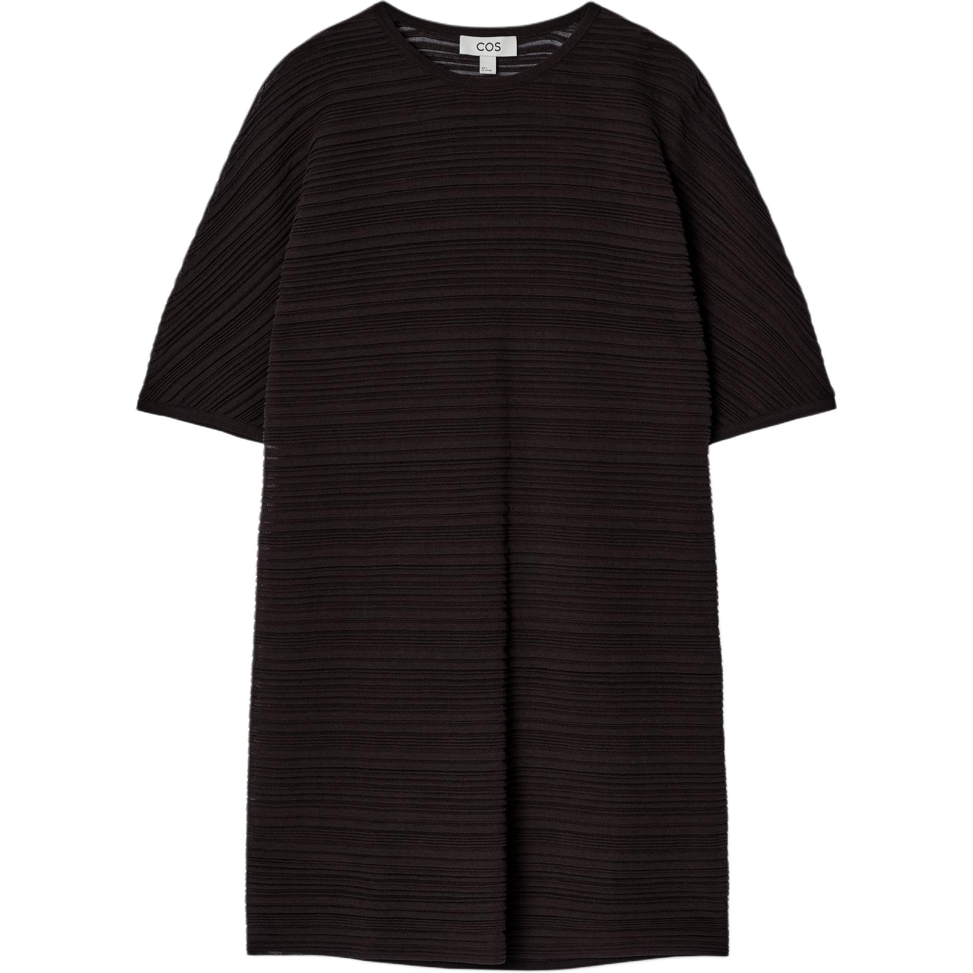 

Женское платье с коротким рукавом COS, темно-коричневый