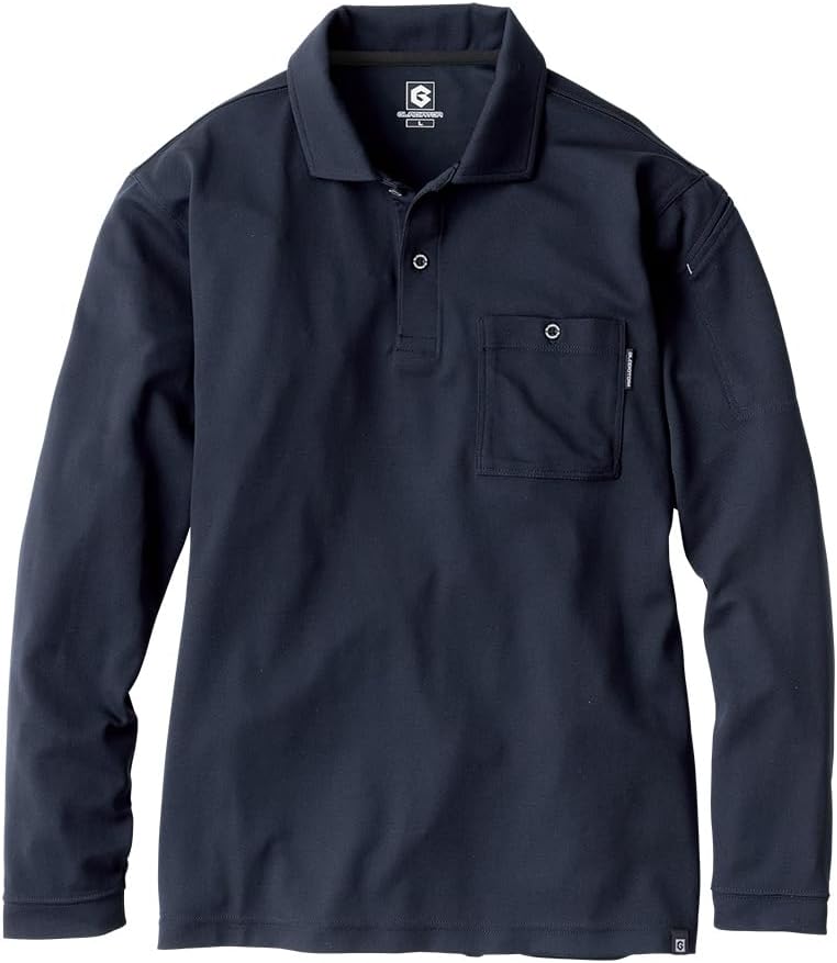 

Футболка-поло с длинным рукавом Co-Cos, темно-синий