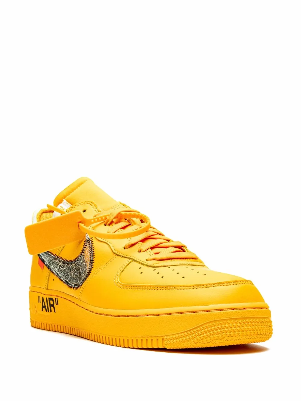 Кроссовки Air Force 1 Low University Gold из коллаборации с Off-White Nike X Off-White, желтый — фото 2