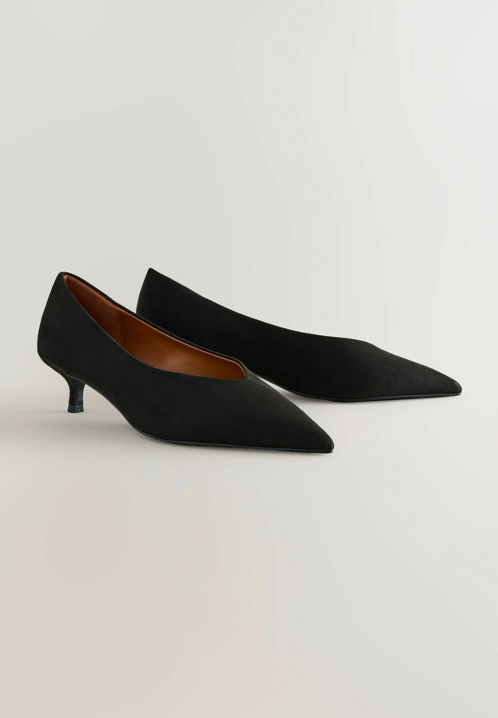 Классические туфли на каблуке STANDARD WIDE FIT - FOREVER COMFORT POINT TOE LOW KITTEN Next, цвет Mottled Black — фото 2