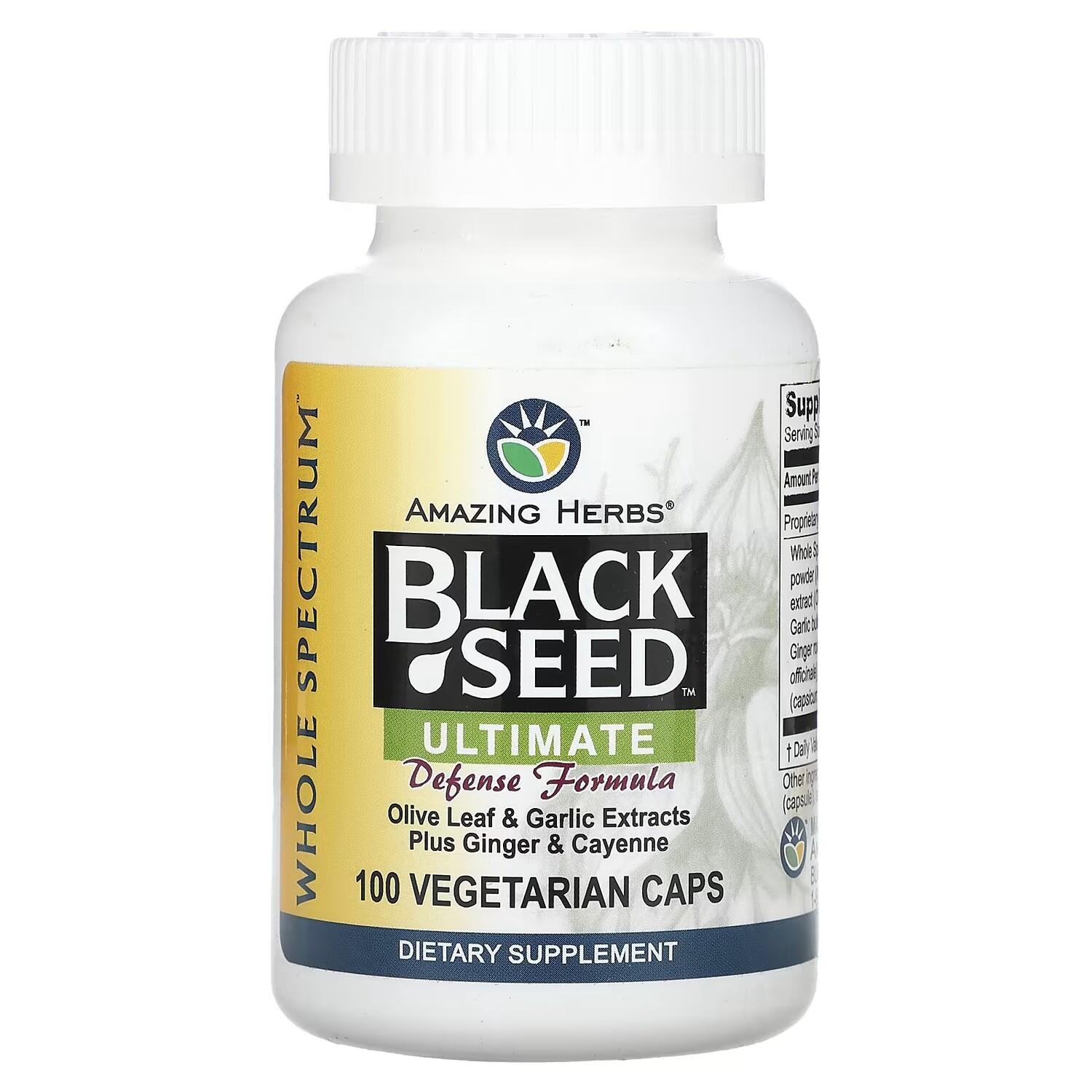 

Добавка Amazing Herbs Black Seed Ultimate Defense Formula, 100 капсул