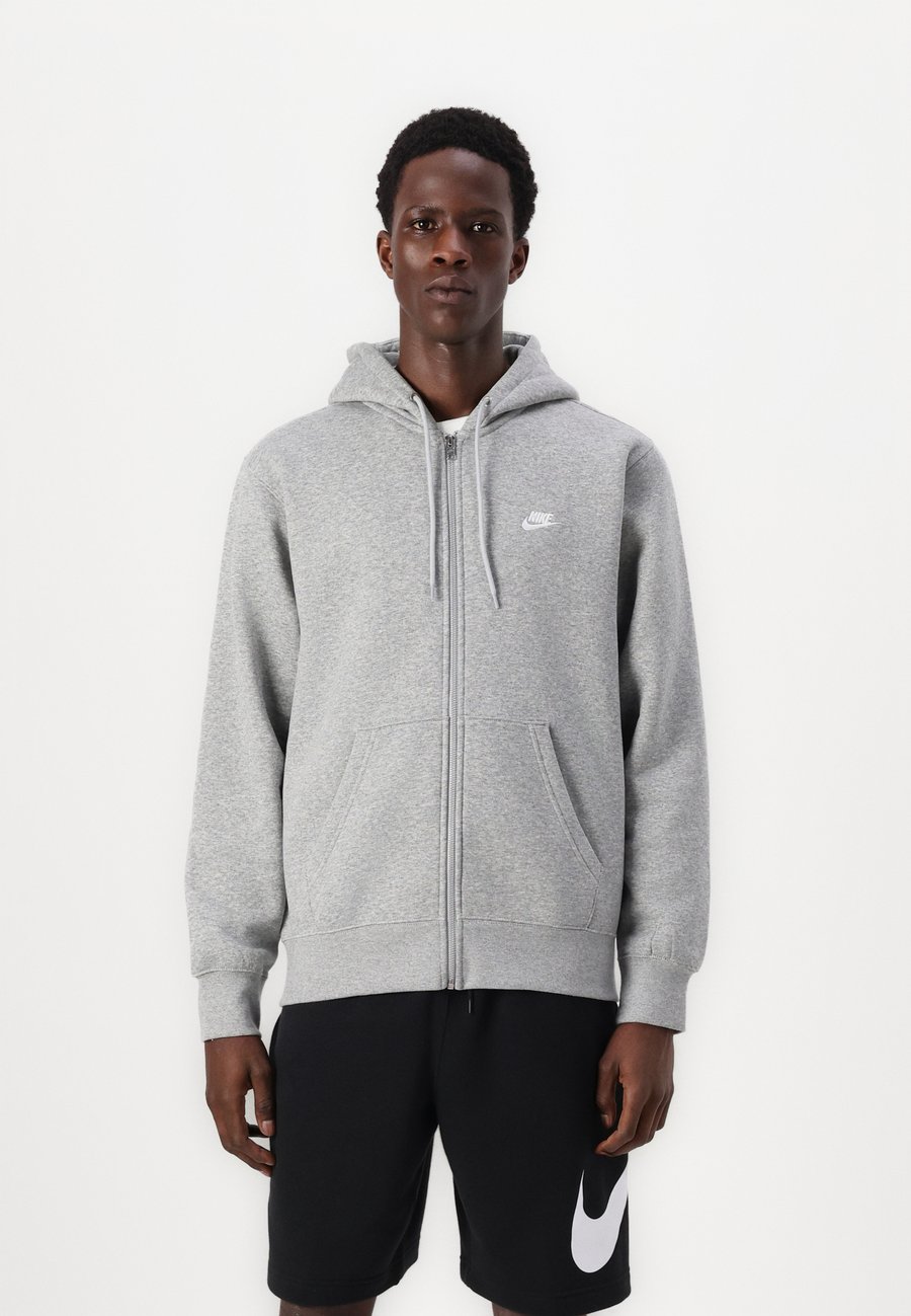 

Толстовка Nike Sportswear Zip-up sweatshirt, Dark Grey Heather Light Smoke Grey White/Grey