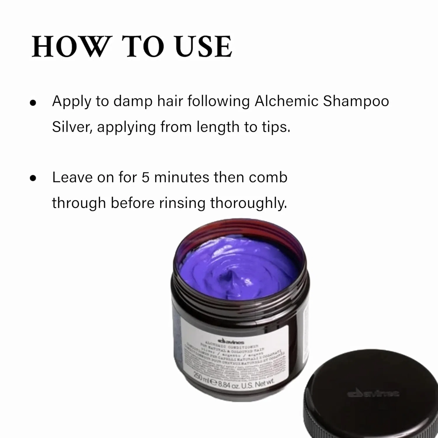 Кондиционер Davines Alchemic System Alchemic Silver, 250 мл Davines, Silver — фото 4