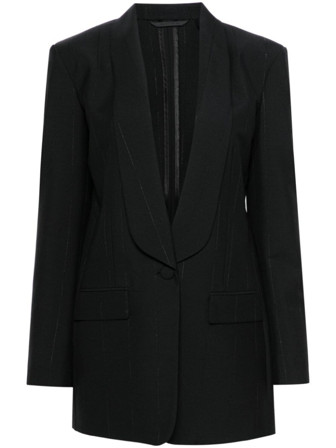 

Givenchy блейзер с люрексовыми полосками, черный